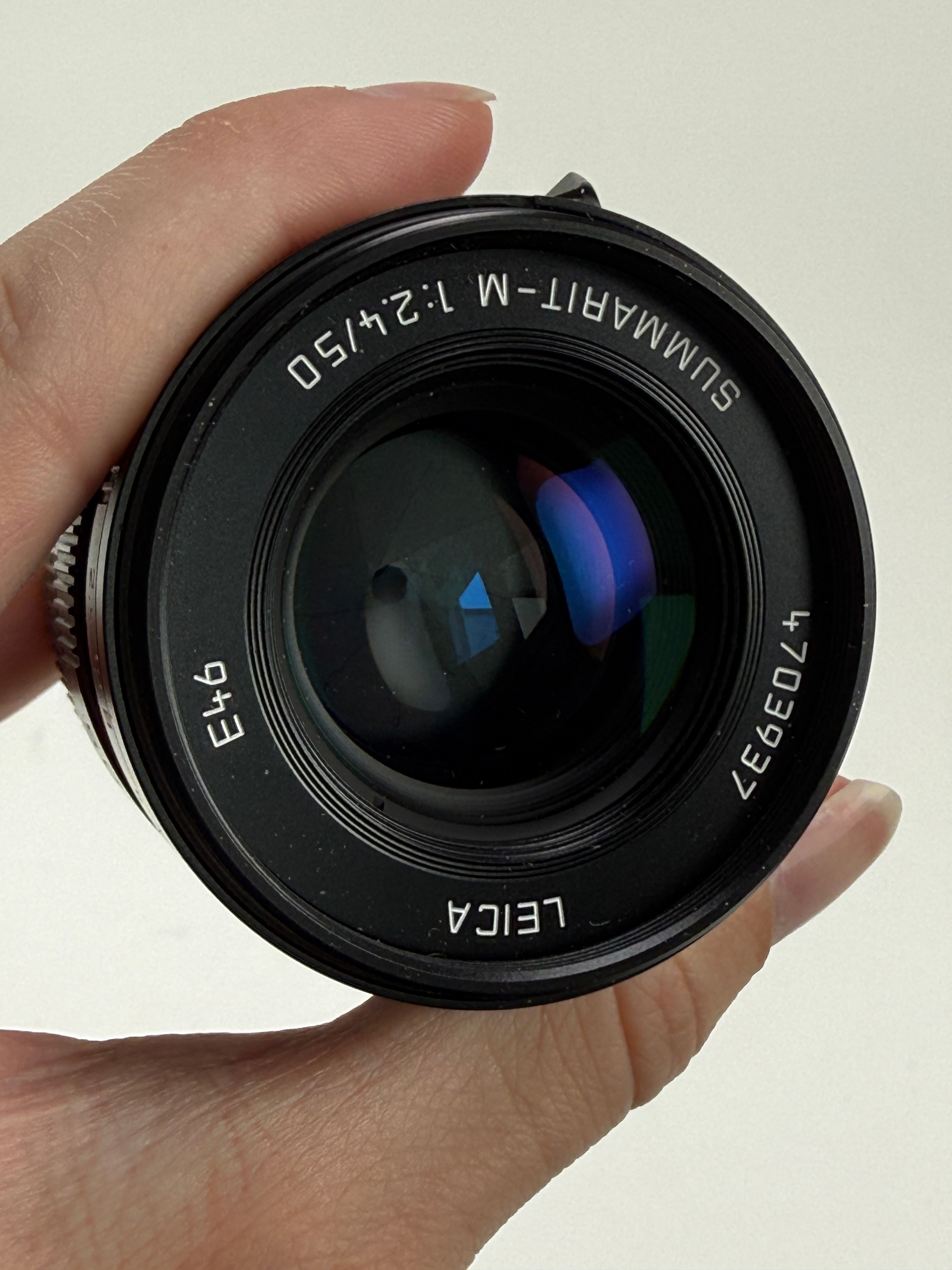 Leica Summarit-M 50mm F2.4 Black (Leica M) 11680 w/ hood