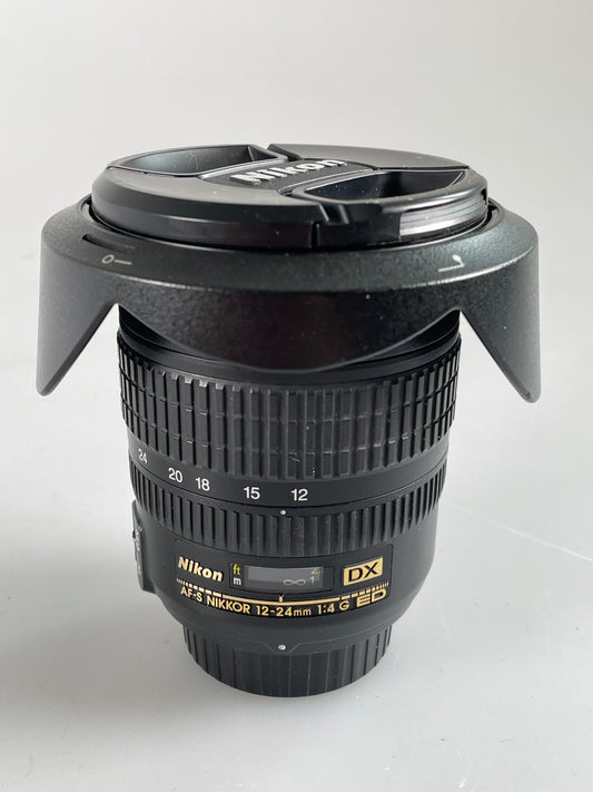 Nikon Nikkor AF-S 12-24mm f4 G ED DX IF ASPH Lens AFS m