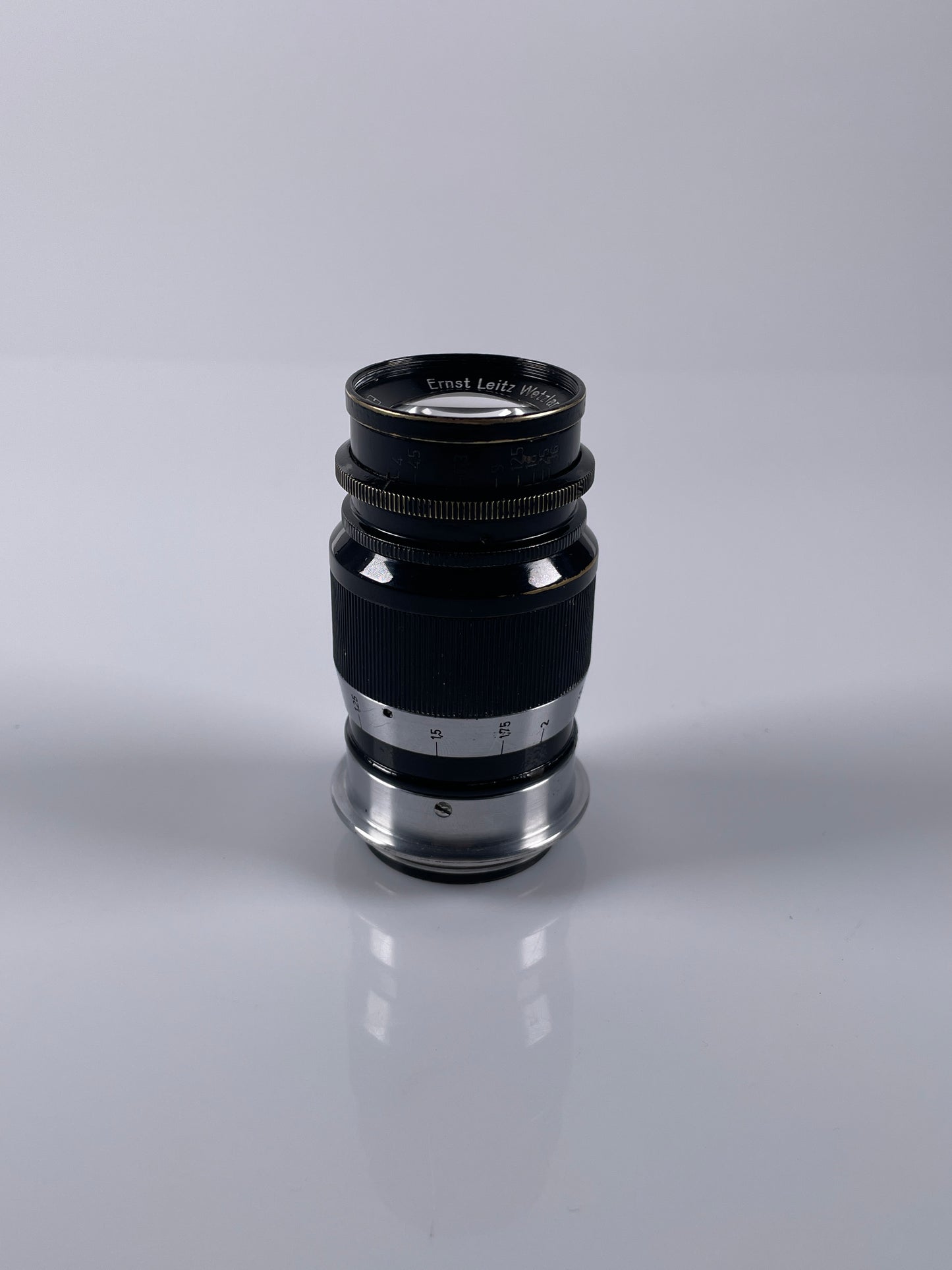 Leica Elmar 90mm 9cm f4 Black Ltm screwmount lens