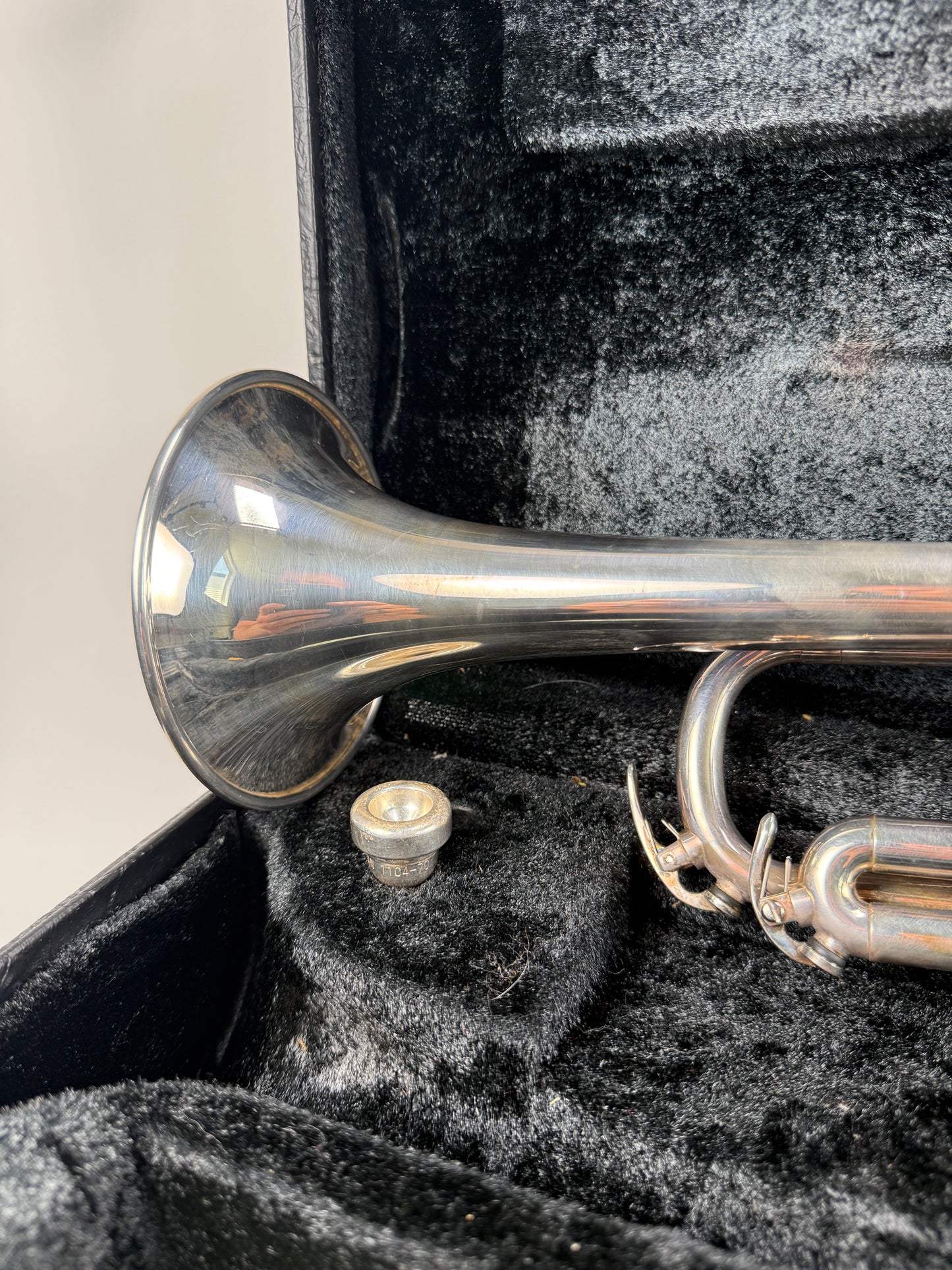 Yamaha Silver Trumpet YTR4320ST with case and 11C4-7C mouthpiece