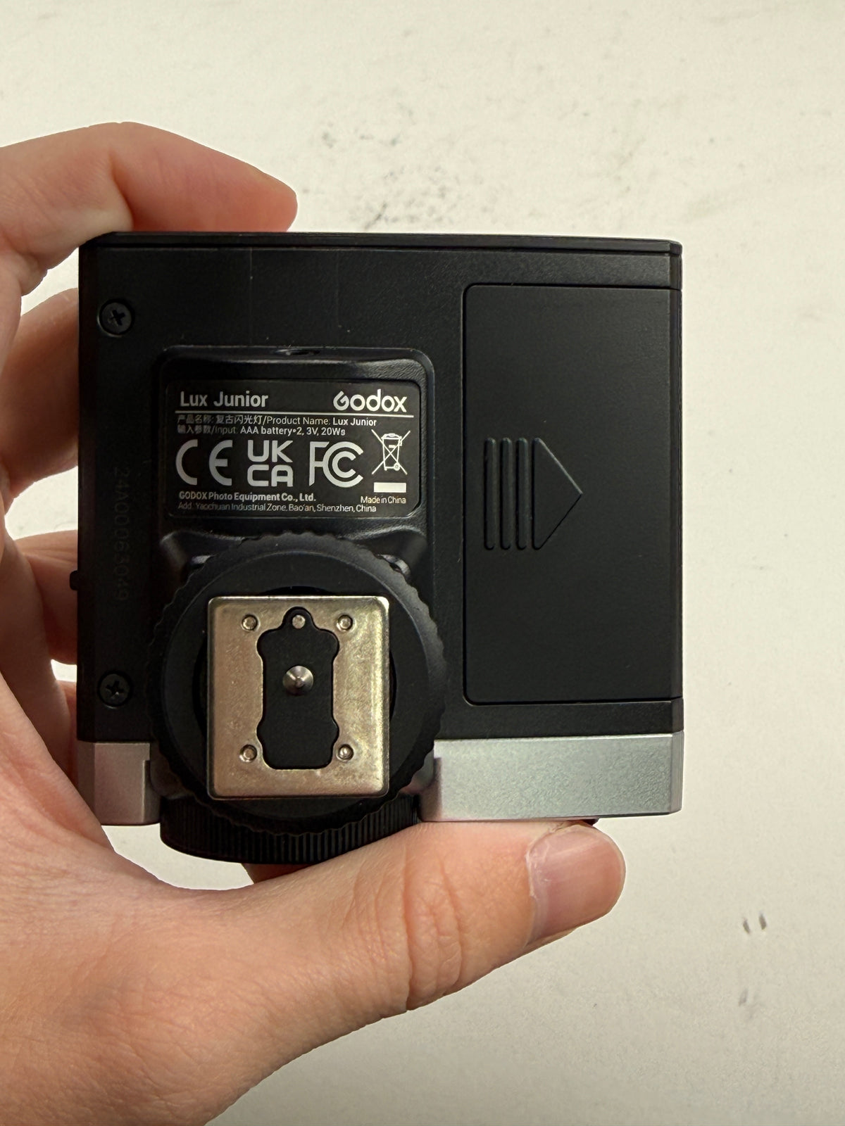 Godox Lux Junior Retro Camera Flash Black Silver Used