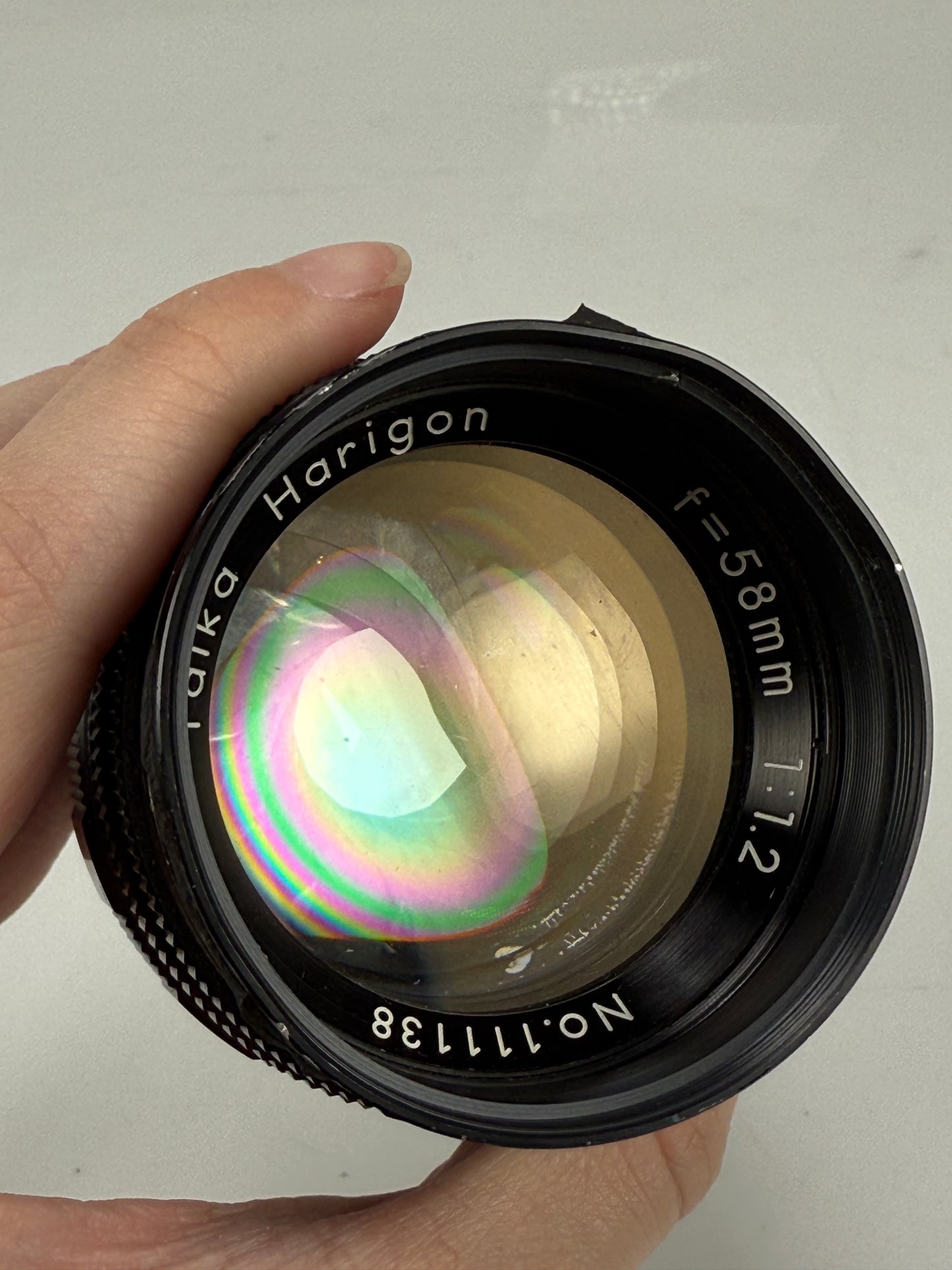 Taika Harigon 58mm f1.2 Exakta mount camera lens RARE