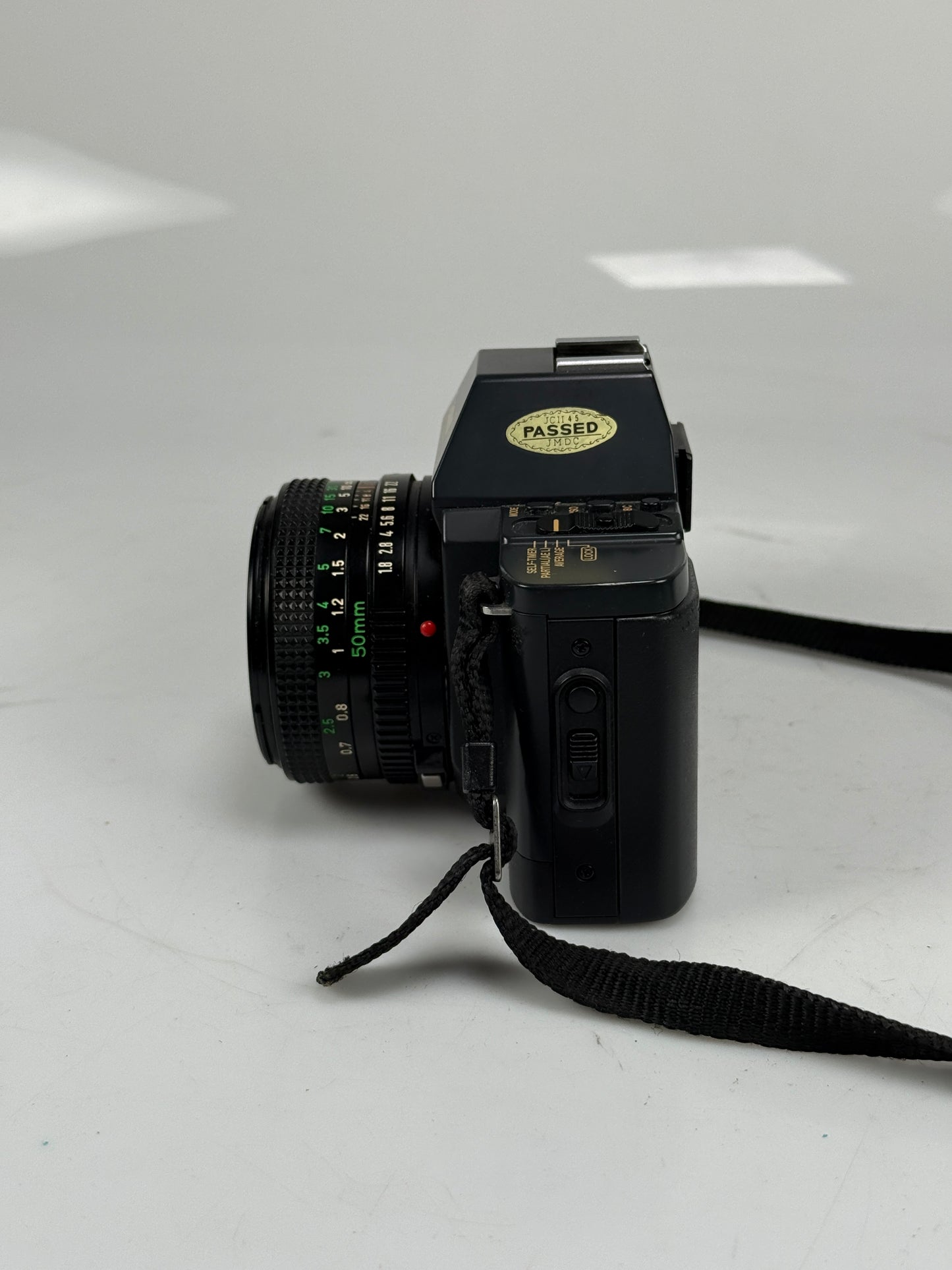 Canon T70 35mm MF Film SLR Camera kit with 50mm f1.8 FD