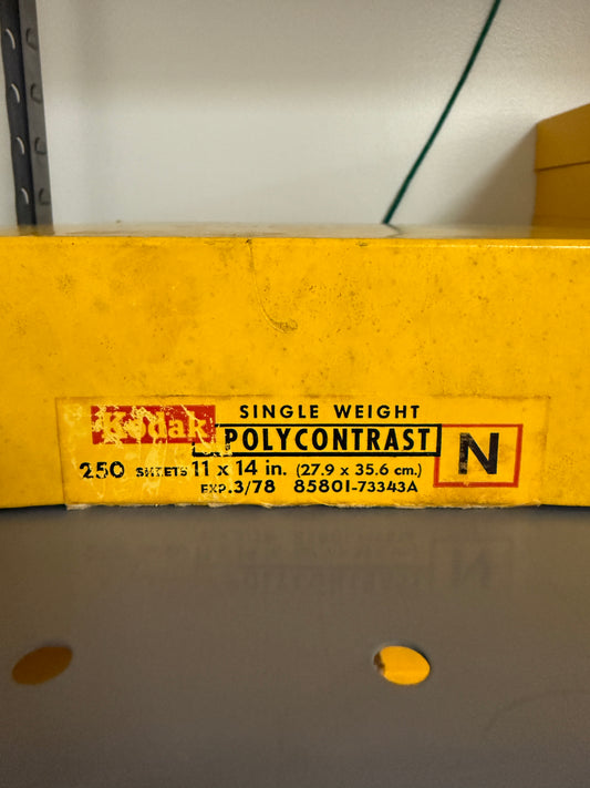 Kodak Polycontrast N single weight Photo Paper 250 Sheets 11x14 inch