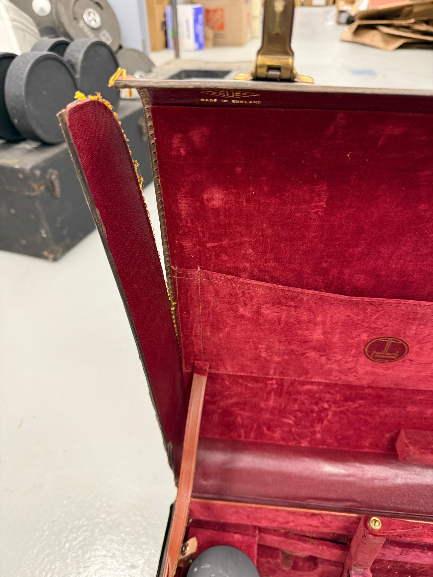 ORIGINAL LEATHER CASE FROM PAILLARD BOLEX H16 SWISS MADE CINE MOVIE CAMERA