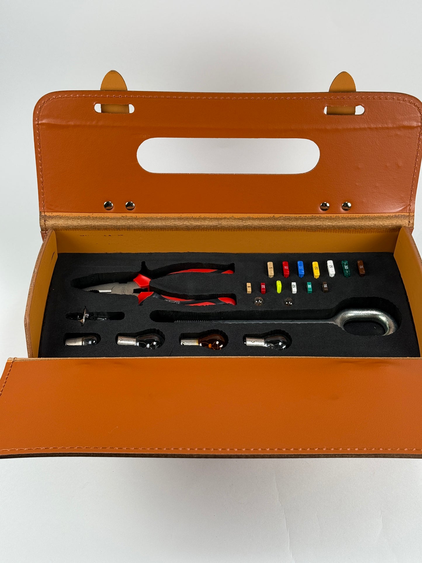 Vintage Ferrari F355 Complete Schedoni Leather Tool Kit Bag
