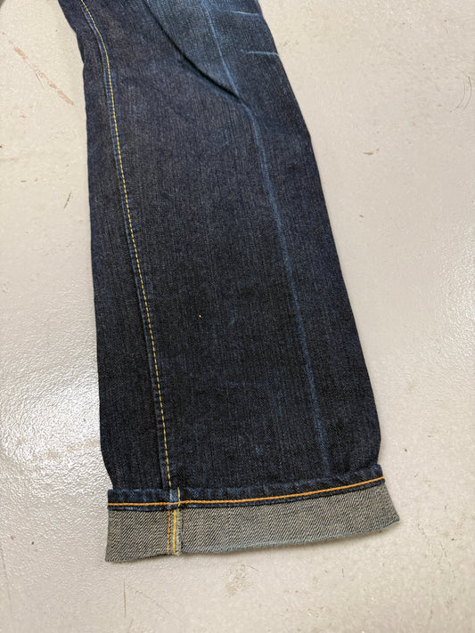 Pure Blue Japan Syoaiya Selvedge Raw Denim Jeans Size 34x34 Japan