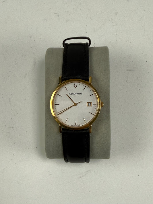 Vintage BULOVA Accutron A3 sapphire crystal watch gold tone