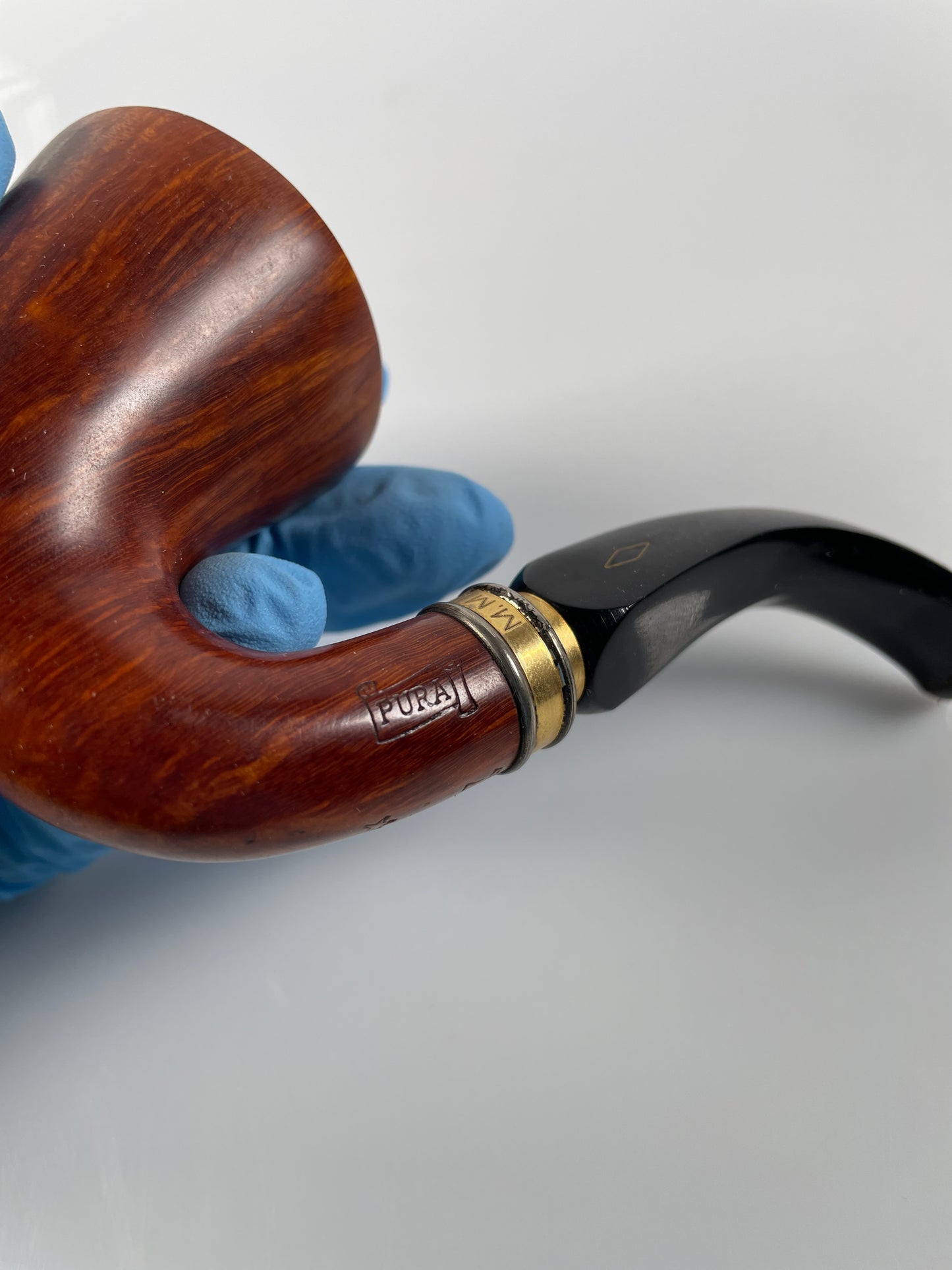 Brebbia Pipe Millenium pura smooth Calabash 2027 Italy Gold band