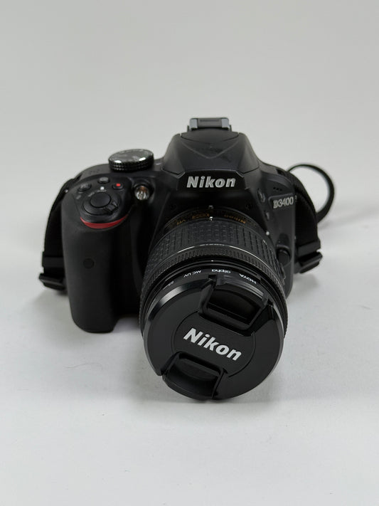 Nikon D3400 24.2MP DSLR Camera (Kit w/ AF-P VR DX 18-55mm Lens)