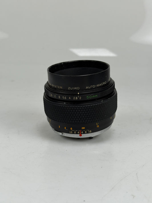 Olympus OM System Zuiko Auto Macro 50mm f2 Lens