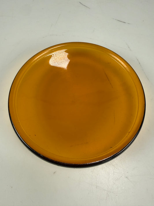 4 1/2 4.5" Yellow Glass Railroad Lantern Lens TRAFFIC/LAMP /SIGNAL LENS