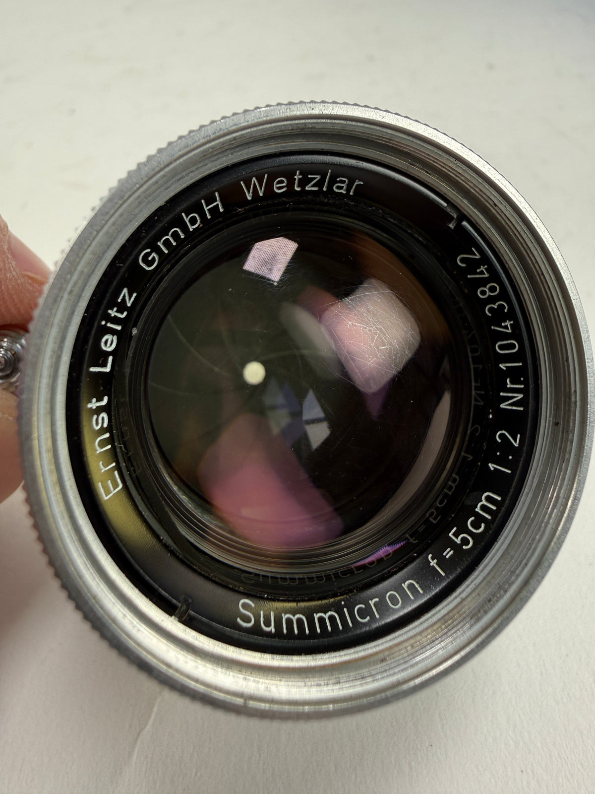 Leica 50mm f2 Summicron Radioactive L39 LTM Screwmount Rangefinder Lens
