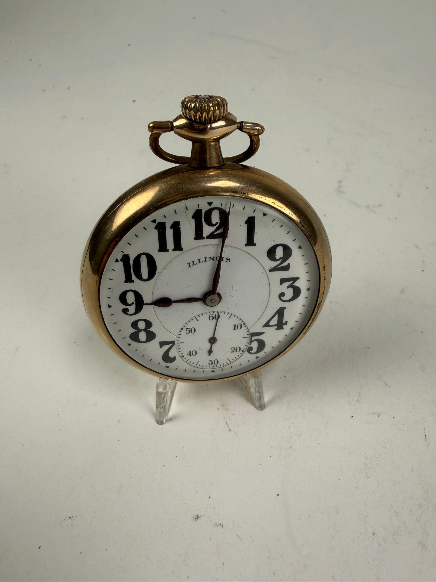 Illinois 21 Jewel 60 HR Bunn Special Gold filled Case Pocket Watch