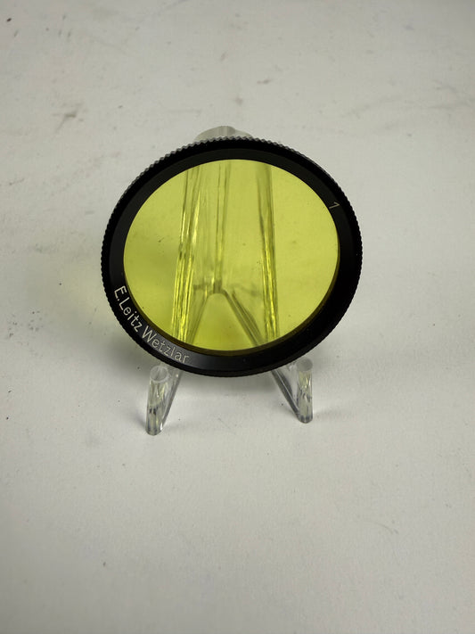 Leica leitz E34 34mm Black rim Yellow 1 Filter for 5cm summar