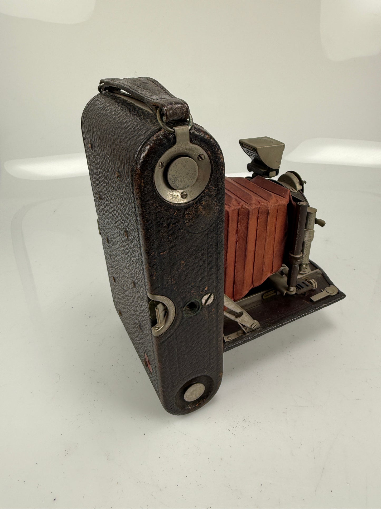 Kodak No 3 Model H FOLDING POCKET Camera RED BELLOWS