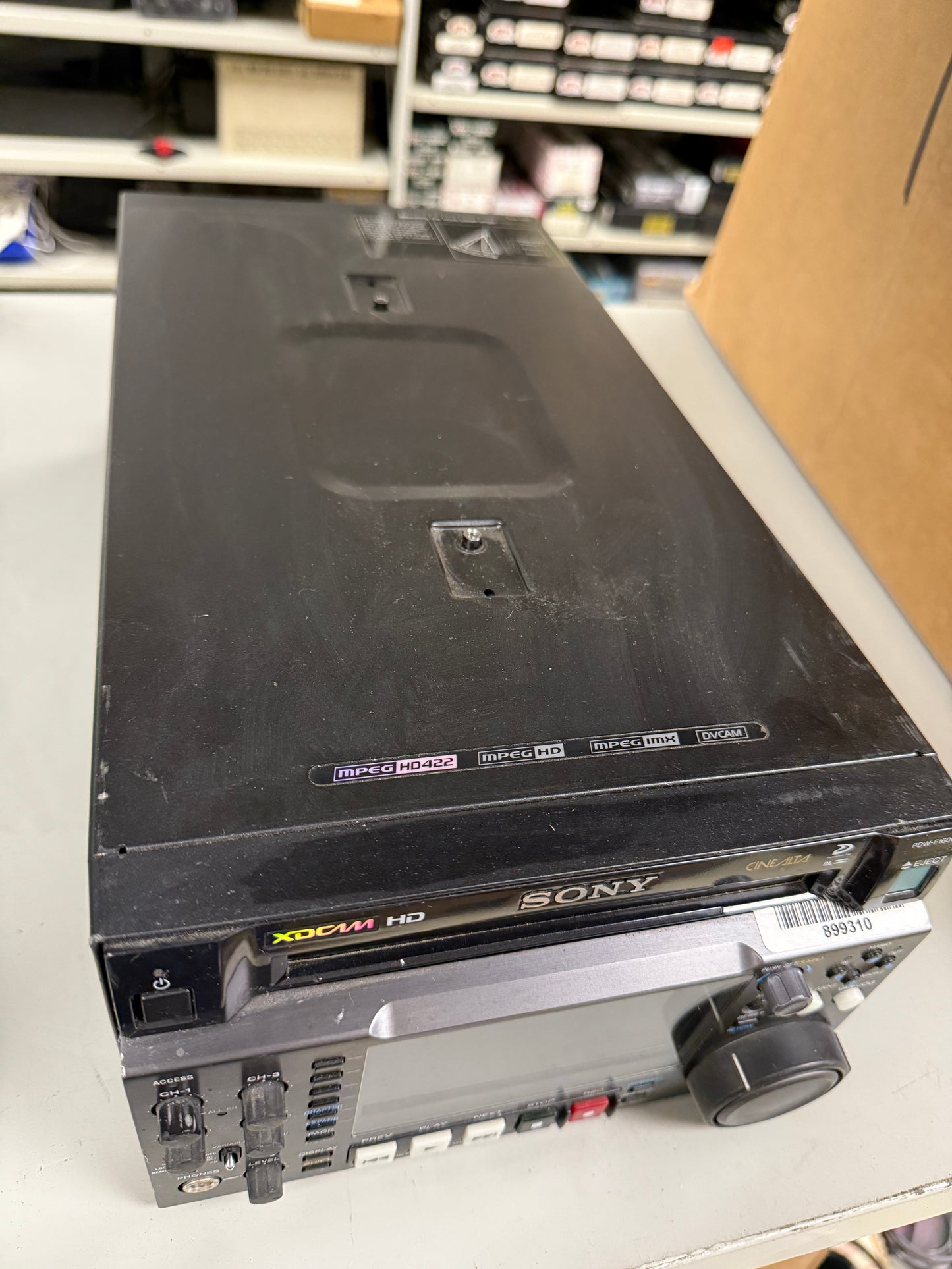 Sony PDW-F1600 XDCAM HD422 recorder dual layer disc HD deck 24P VTR - 401 laser