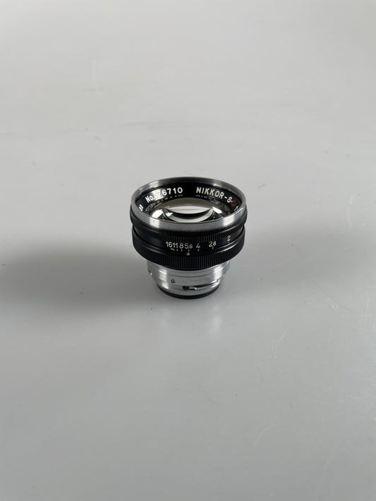 Nikon Nikkor S 5cm 50mm f1.4 Nippon Kogaku Rangefinder Lens Black