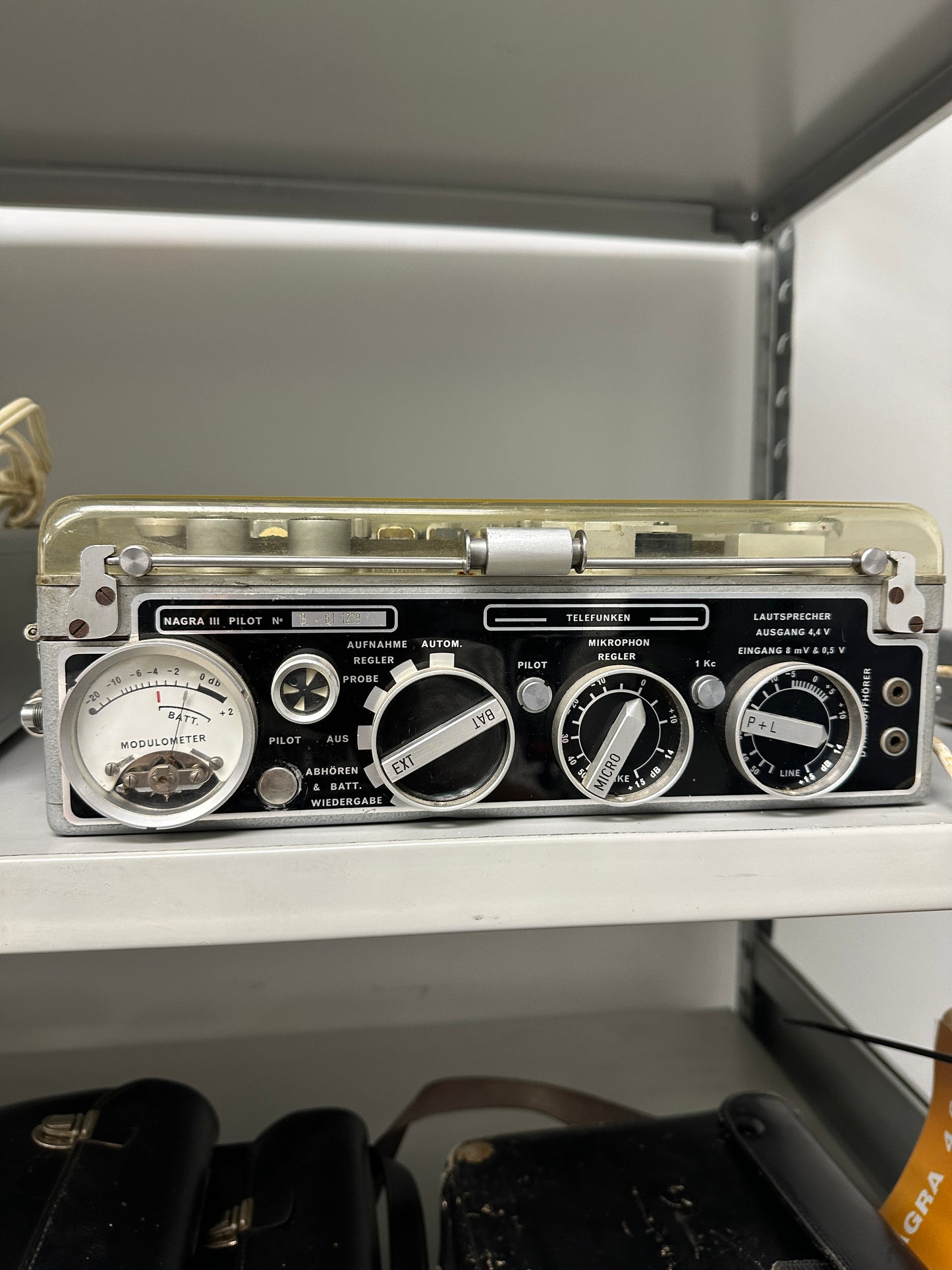 Kudelski Nagra III Pilot N Reel to reel field tape recorder RARE