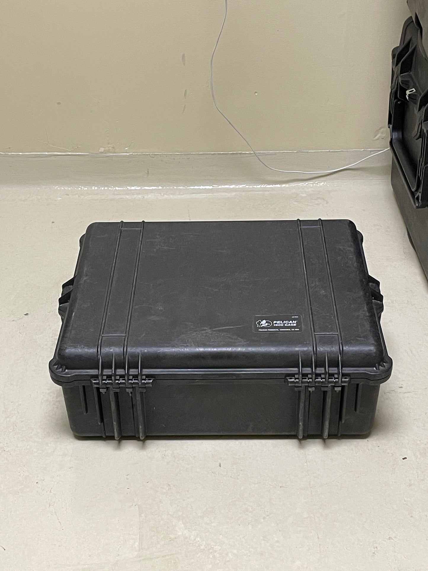 Pelican 1600 Protector Case  Black Water Tight