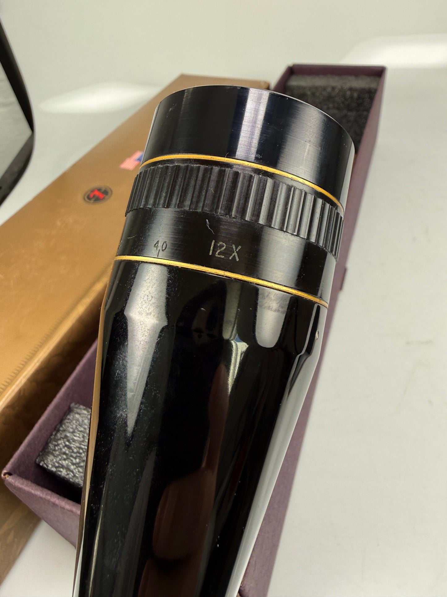 Leupold 12x40mm A.O. Varmint Vintage Scope Fine Plex