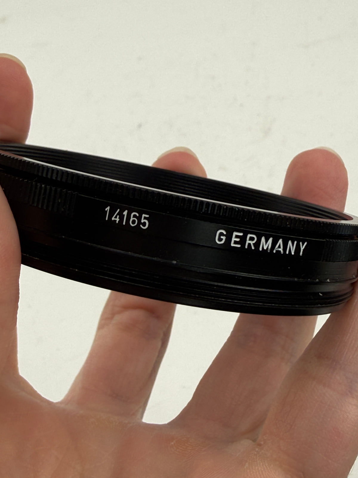 Leica 14165 Series VIII - E72 filter adapter w/ Hoya UV filter