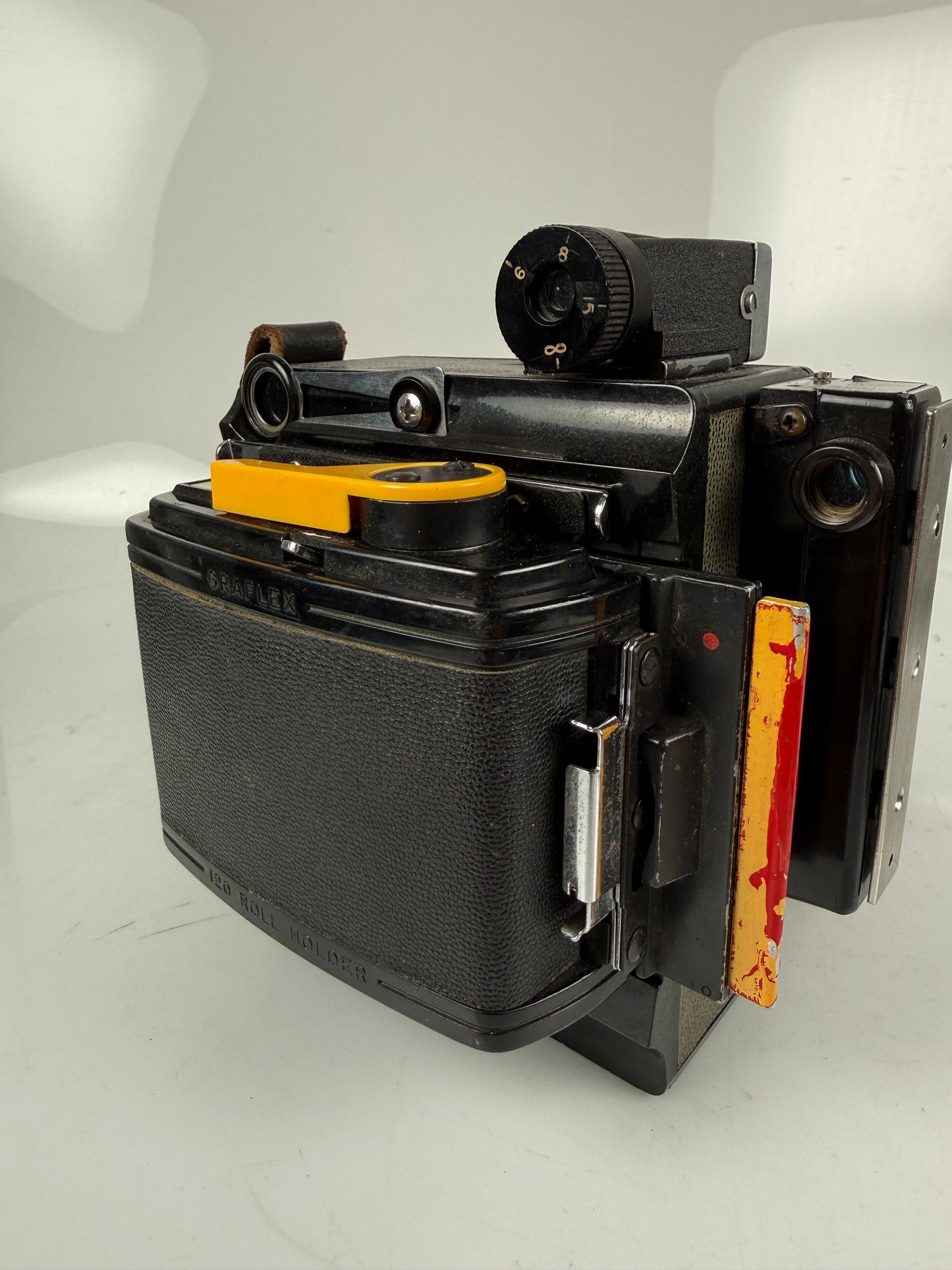 Graflex Century Graphic Baby 2x3 Kit Xenotar 80mm f2.8 lens w/ roll back