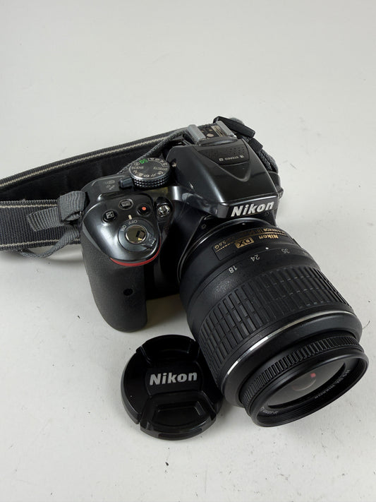 Nikon D5300 24.2MP DSLR Camera with 18-55mm VR Lens Grey Silver