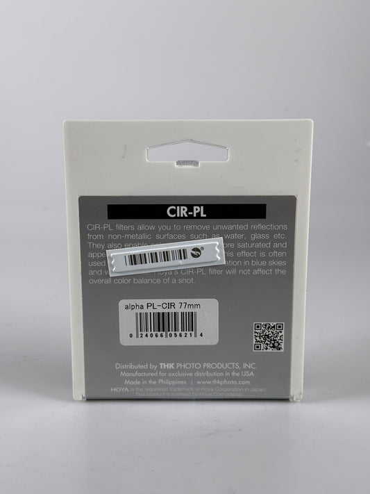 Hoya alpha CIR-PL 77mm Lens Filter circular polarizer