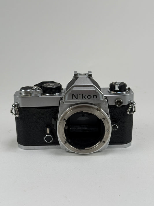Nikon FM 35mm SLR Film Camera Chrome Body m