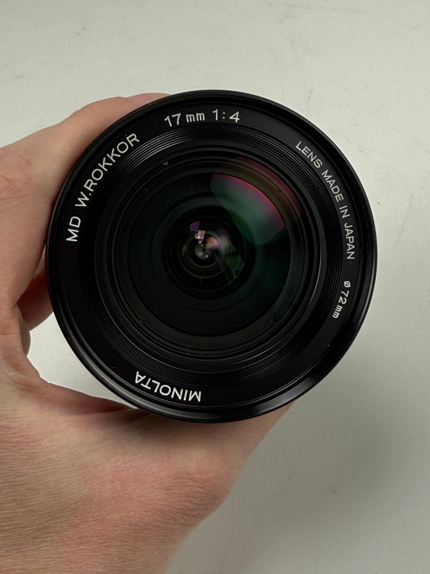 Rare Minolta New MD NMD 17mm F4 Ultra Wide Angle MF Lens