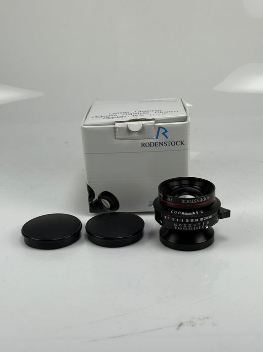 Rodenstock Apo Sironar S 150mm F5.6 Lens in Copal #0 shutter