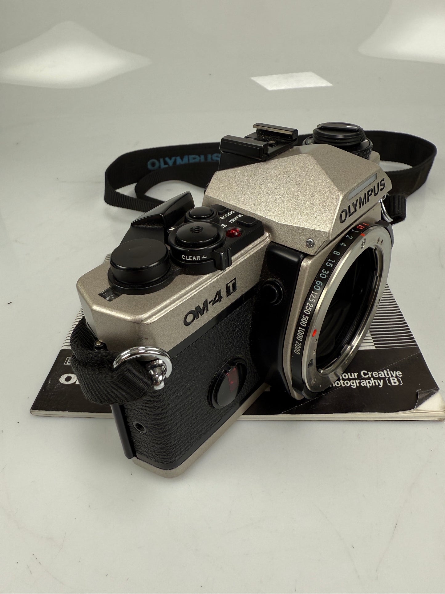 Olympus OM-4T Chrome 35mm SLR Film Camera