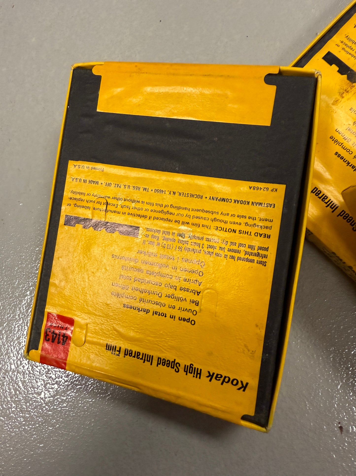 Expired 4x5 KODAK 4143 High Speed Infrared Large Format Film lot of 75 sheets