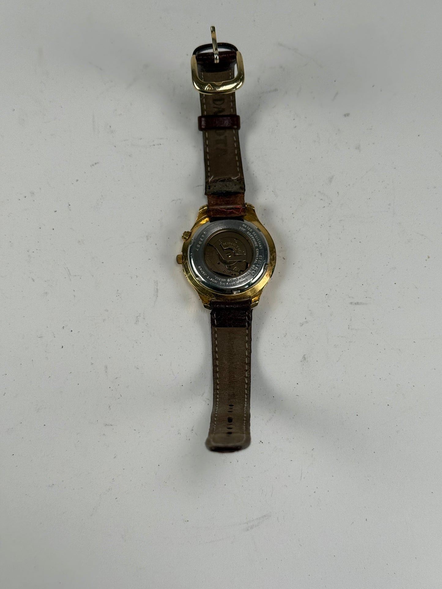 Sieko Kinetic Men’s Indicator Watch 5M42-0A19 Sapphire Crystal Japanese Movement