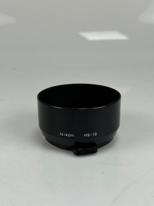 NIKON HS-10 LENS HOOD SHADE FOR 85MM F/2, 105MM F/2.5 LENSES -- 52MM SNAP On