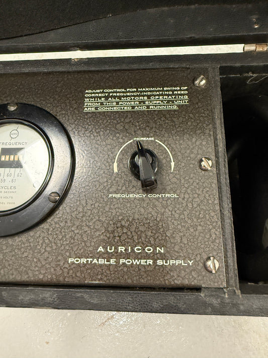 Bach Auricon Sound on Film recording equipment portable power supply
