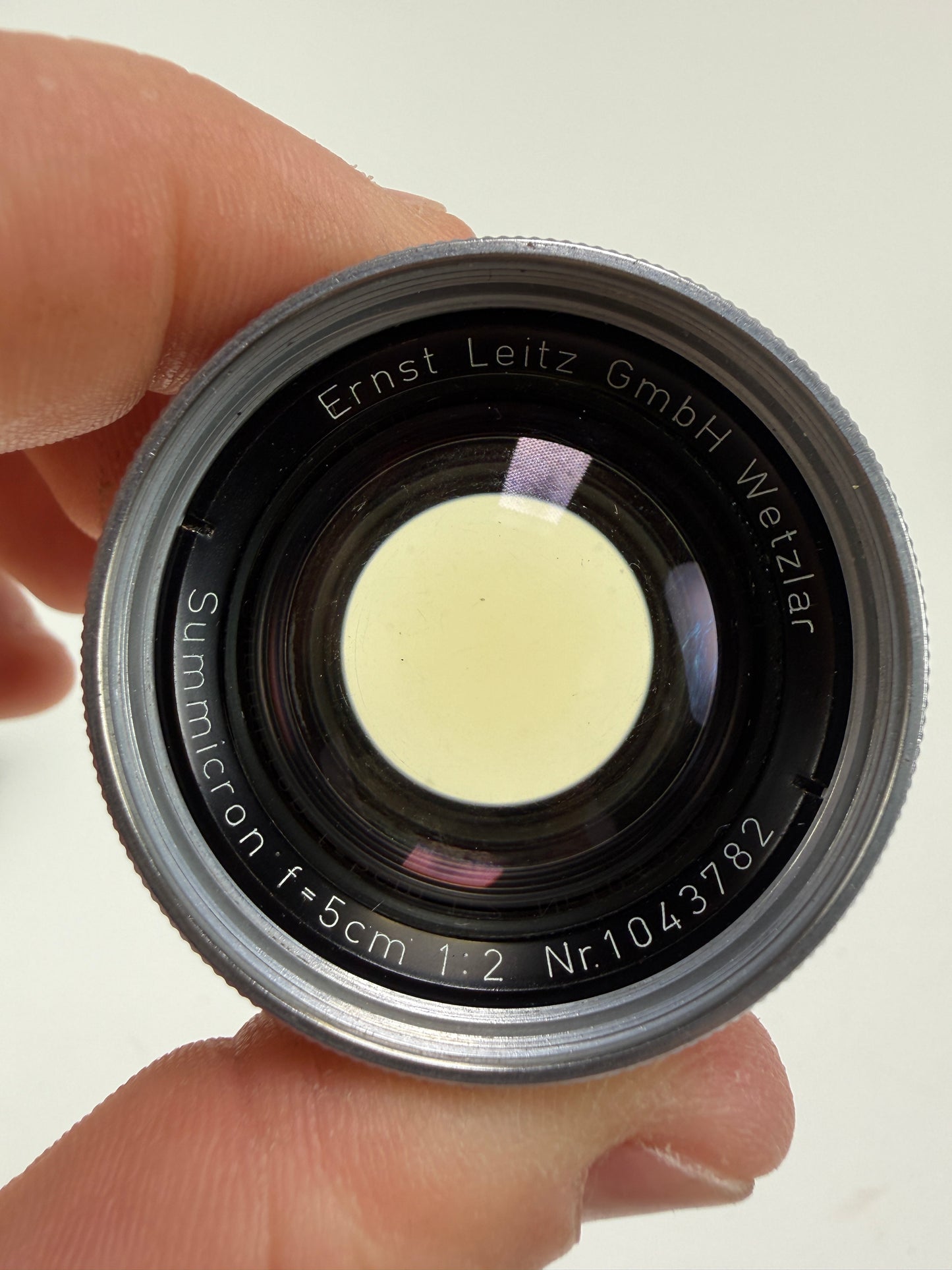 Leica 50mm f2 Summicron Radioactive L39 LTM Screwmount Rangefinder Lens