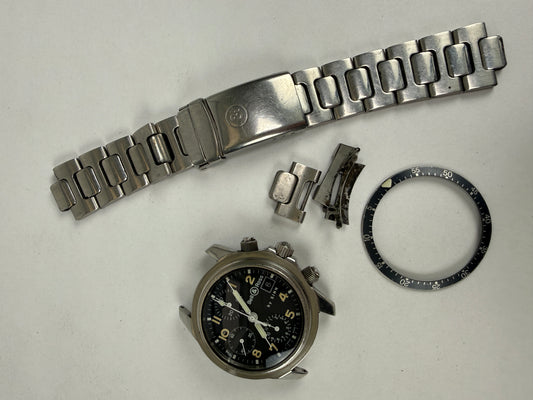 Sinn 103 Bell & Ross 7760 Chronograph Manual Wind 401 Movement Black