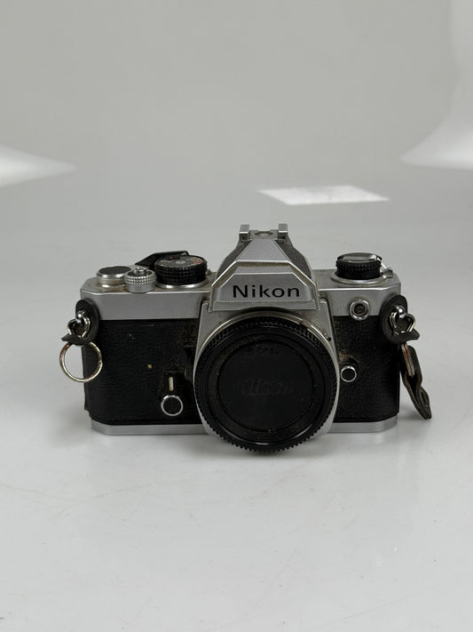 Nikon FM 35mm SLR Film Camera Chrome Body
