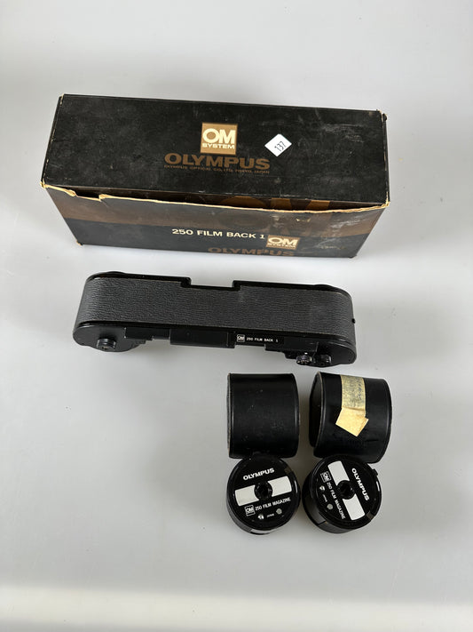 Olympus 250 Film Back 1 for OM System Cameras with cassettes