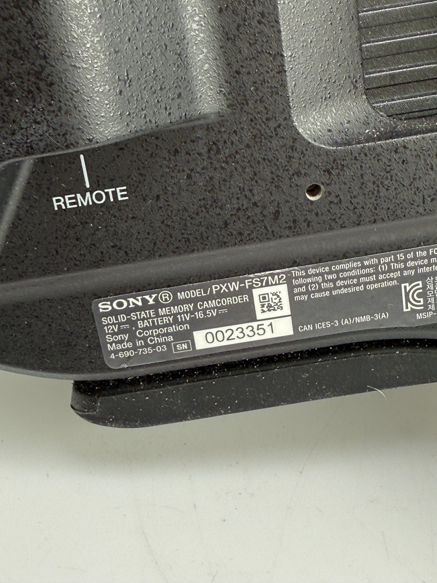 Sony PXW-FS7M2 XDCAM Super 35 Camera Body