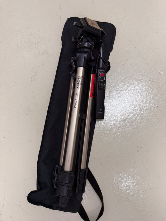 Sony VCT-870RM Tripod with Remote Controller on Handle