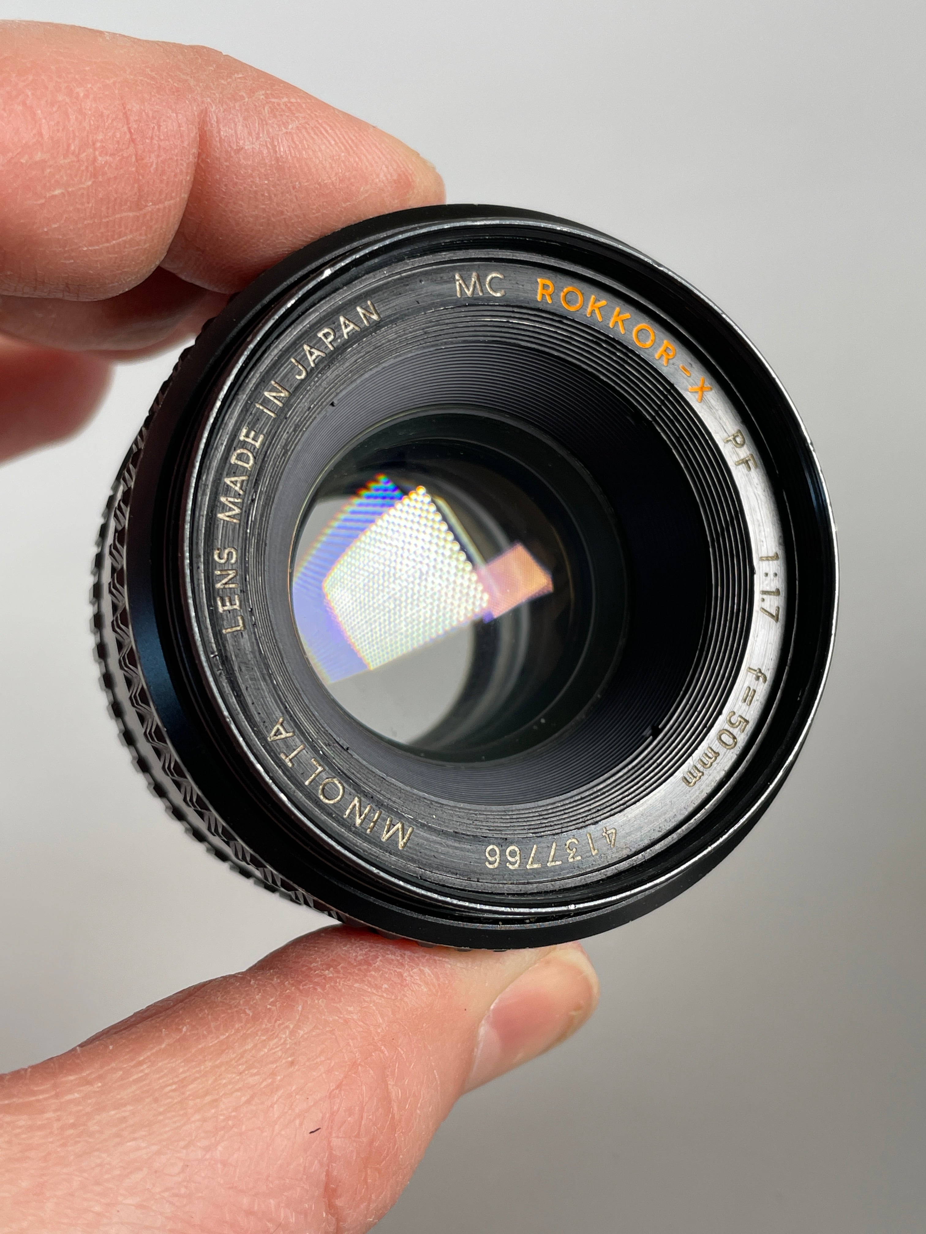 MINOLTA MD Rokkor-X 50mm F1.7 Standard MF Prime lens – Cardinal
