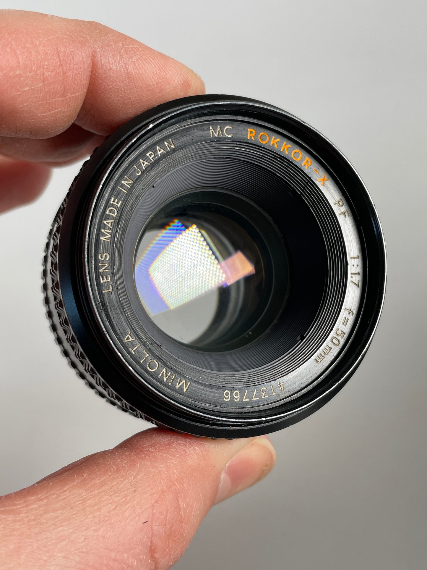 MINOLTA MD Rokkor-X 50mm F1.7 Standard MF Prime lens