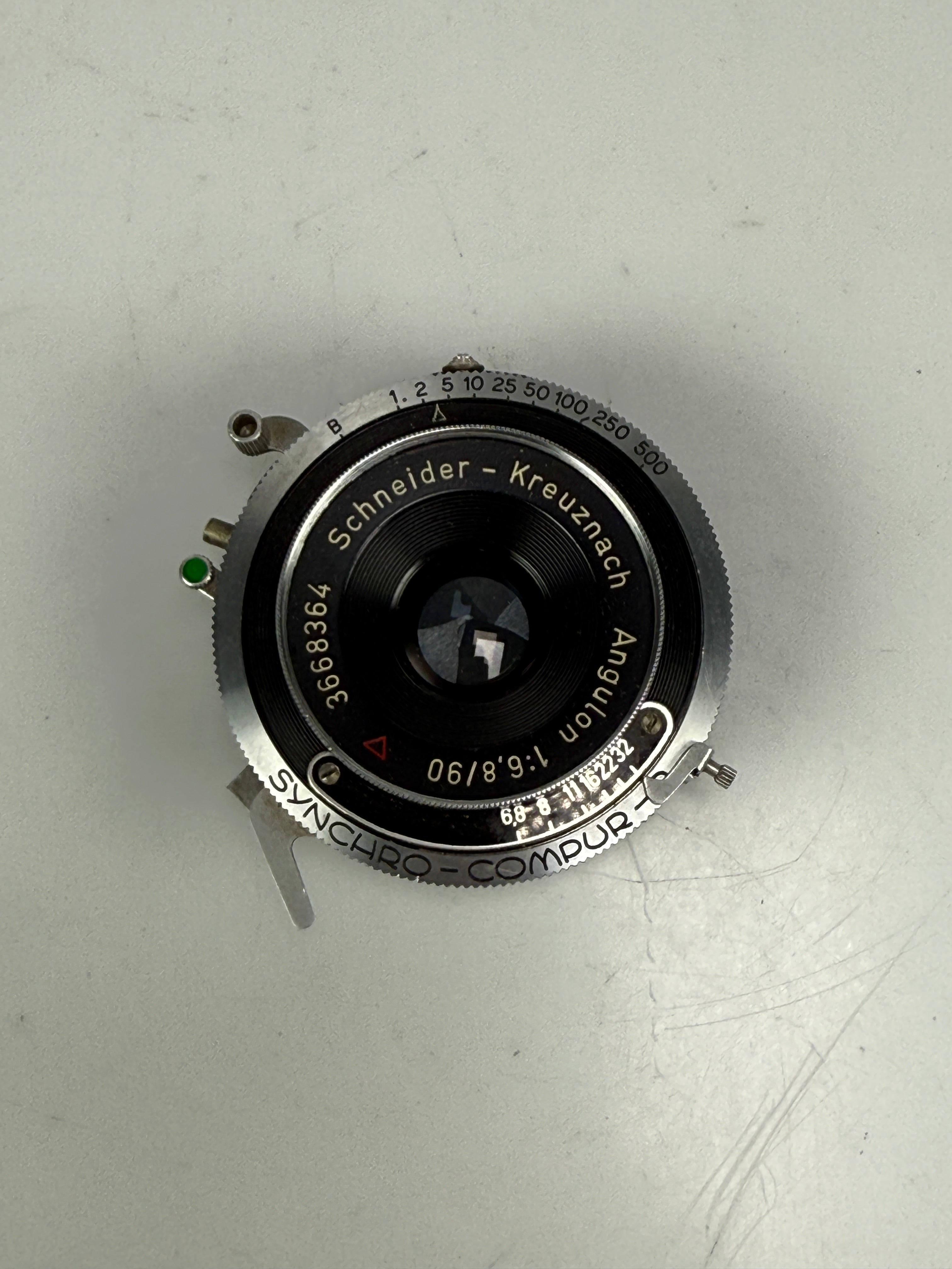 Schneider Kreuznach 90mm f6.8 Angulon Synchro-Compur B Shutter