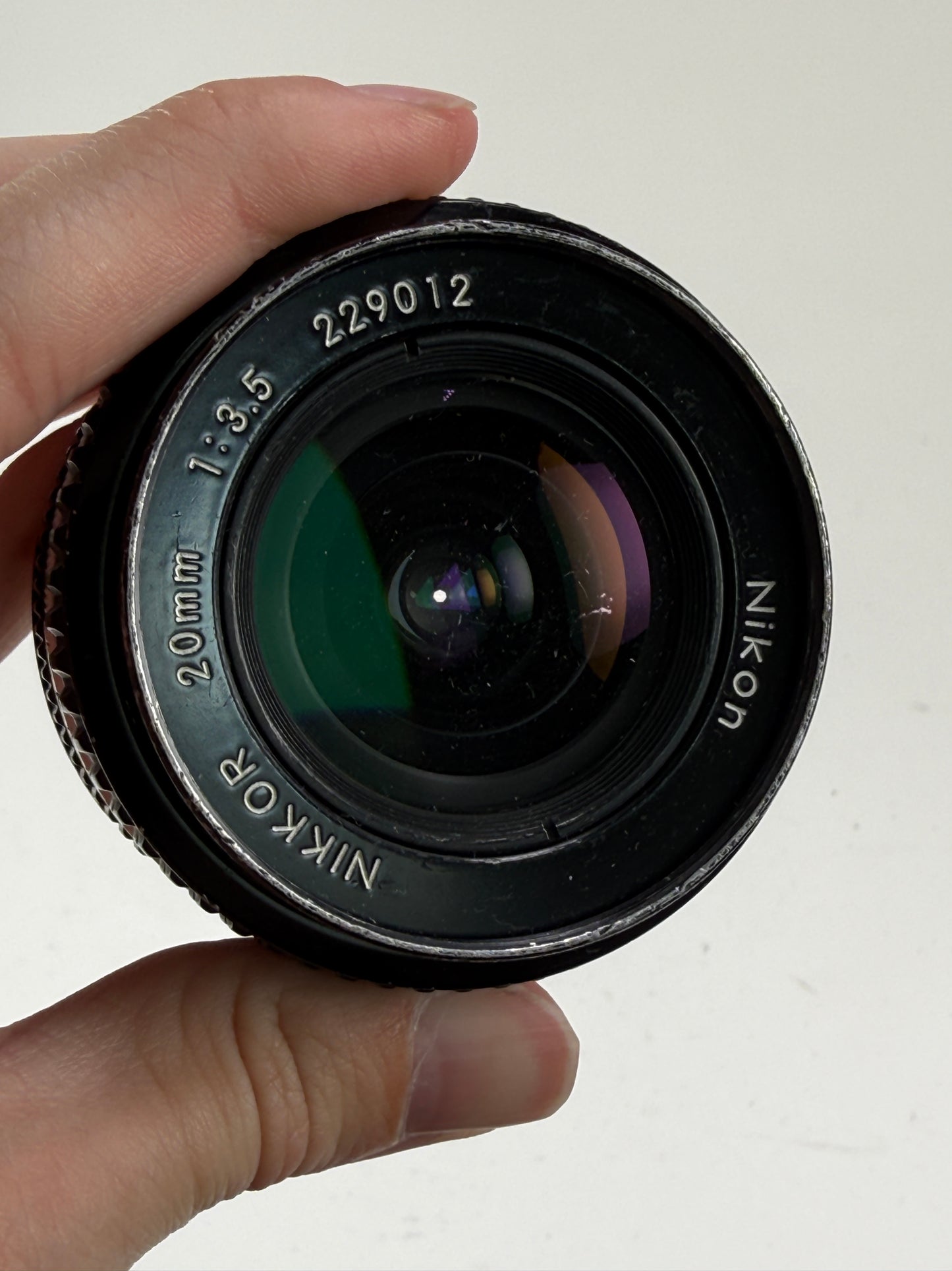 Nikon Ai-S AiS NIKKOR 20mm f3.5 MF Ultra Wide Angle Prime Lens