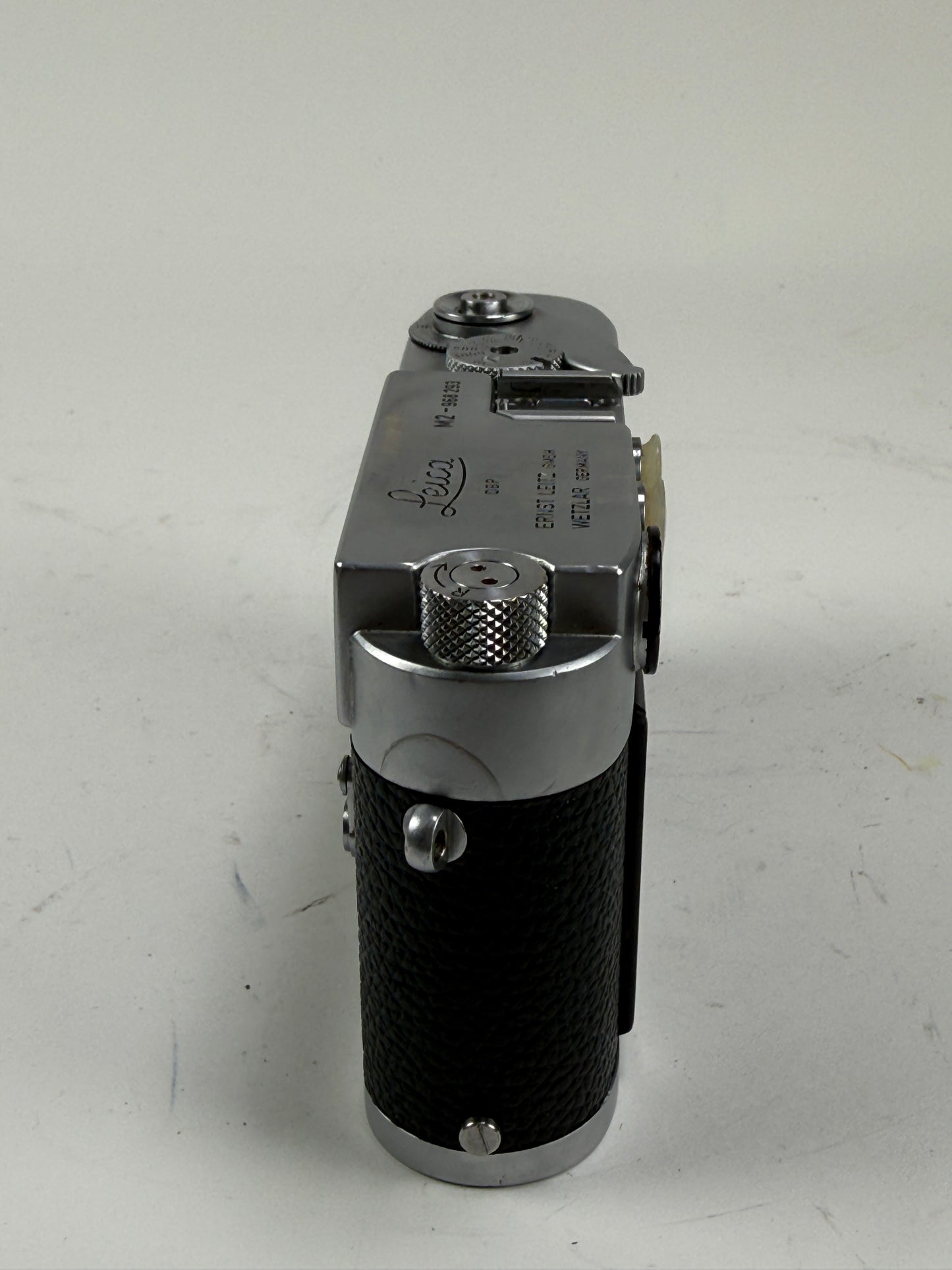 Leica M2 button rewind Chrome 35mm rangefinder film camera body YYE CLA