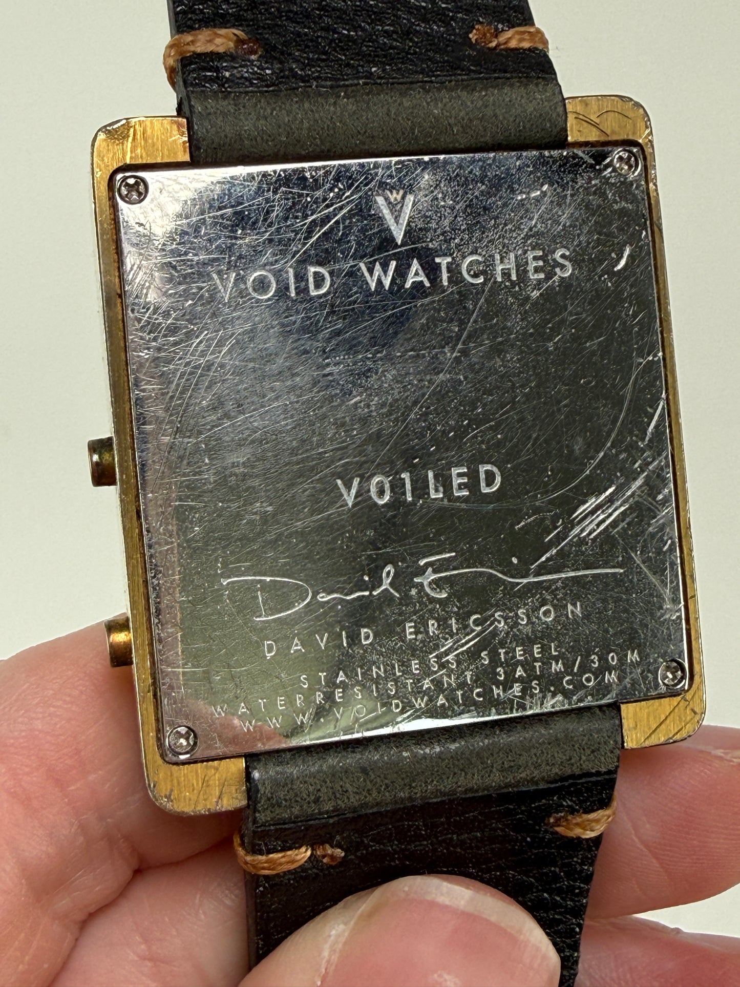 VOID V01 LED Watch Men 36mm Red LED David Ericsson