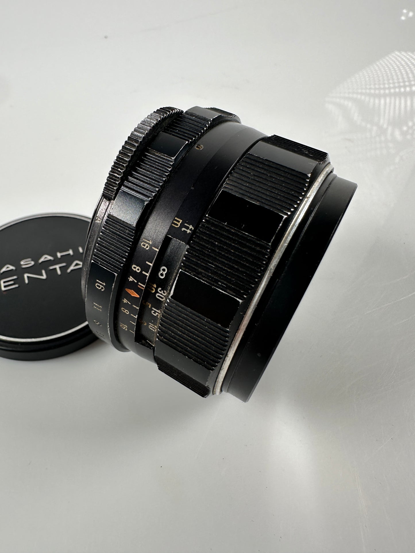 Pentax 50mm F/1.4 M42 8 elements Asahi Super Takumar Lens black